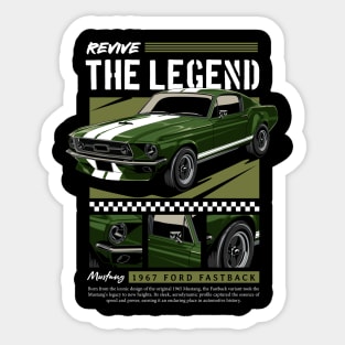 Revive The Legend 1967 Mustang Sticker